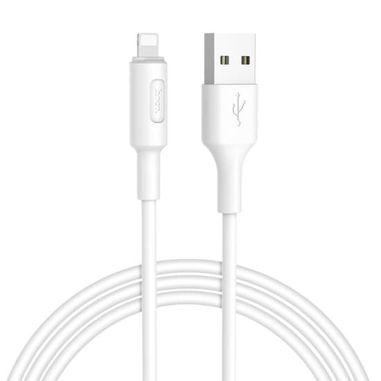Hoco X25 Soarer Lightning Compatible USB -kabel - vit