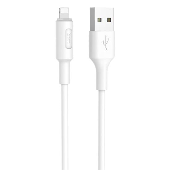 Hoco X25 Soarer Lightning Compatible USB -kabel - vit