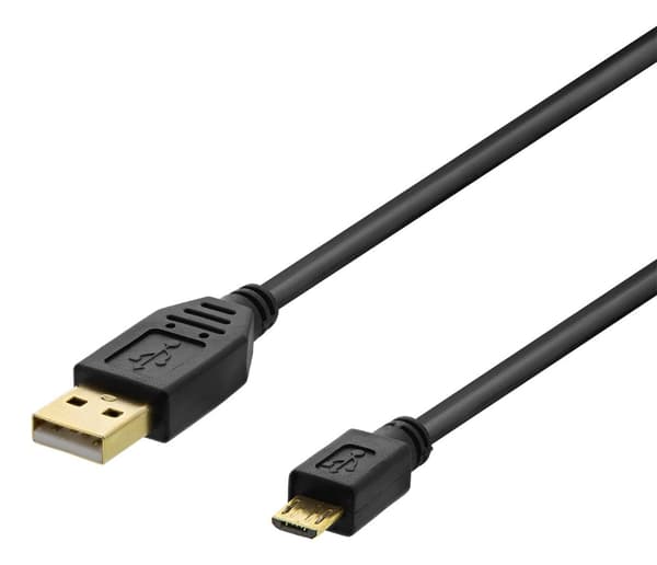 USB 2.0 cable Type A ma - Type Micro B ma, 5-pin, 2m, black