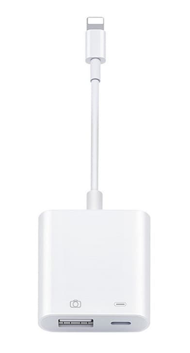 SiGN Lightning & USB Kamera Adapter 5V, 1A - Vit