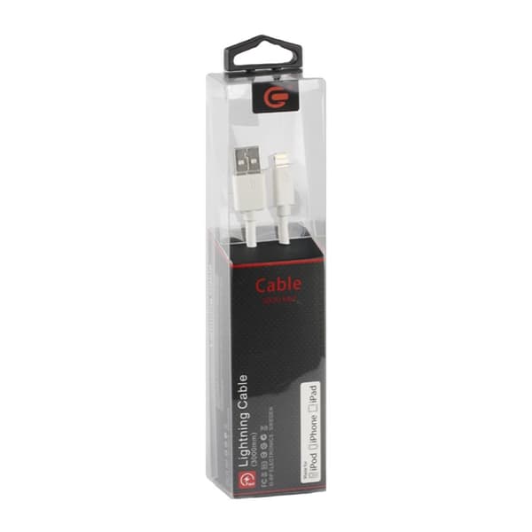 G-SP Laddkabel iPhone/iPad/Airpods MFi 3 meter - Vit