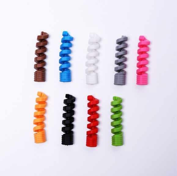 4-Pack - Kabelskydd Spiral - Olika Färger