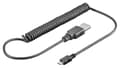 Miniatyrbild 4 av 4: Micro-USB laddnings- och synkroniseringskabel, spiralkabel