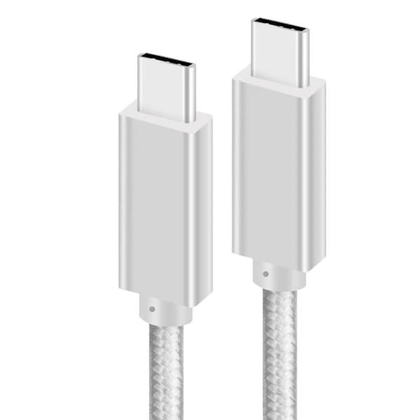 USB-C till USB-C-kabel USB 3.2 C PD100W 20GB/s 5A Vit