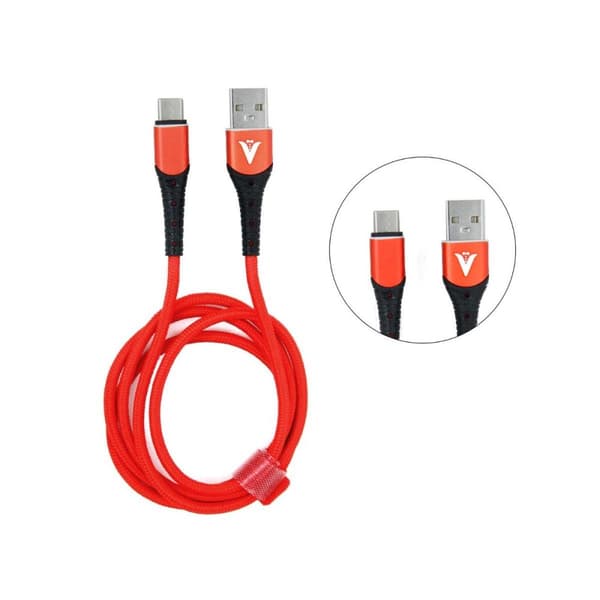 Vonk V-20 USB-C Kabel 1 Meter - Röd
