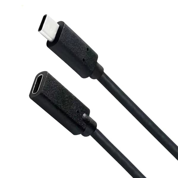 NÖRDIC 20cm USB3.2 Gen2 USB-C Forlengelseskabel for 10Gbps 5A 100W Thunderbolt3