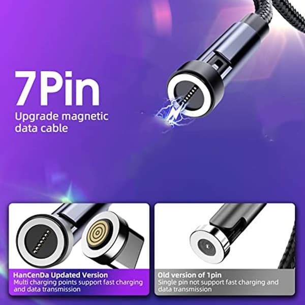 INF Magneettinen latauskaapeli USB-C-liitännällä Musta 1 m