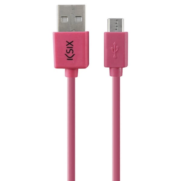 USB-kabel till mikro-USB KSIX 1 m - Svart