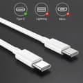 Pikkukuva 4 / 6: NÖRDIC 1m USB 2.0 USB-C–C -kaapeli 2,4A 480Mbps 12W
