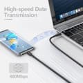 Miniatyrbild 2 av 4: NÖRDIC 2m USB 2.0 USB-C till C kabel 2,4A 480Mbps 12W