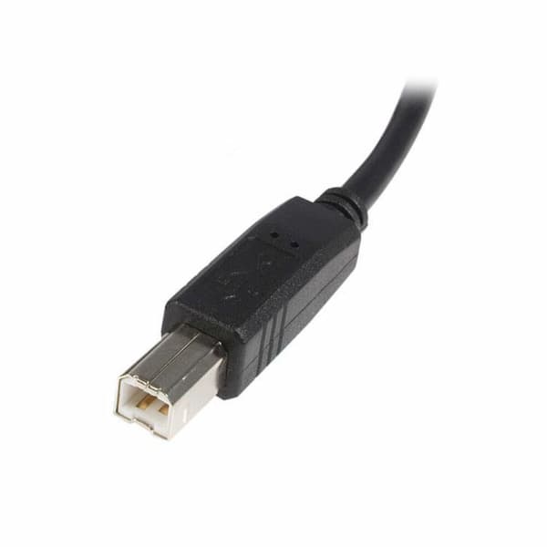 USB A til USB B-kabel Startech USB2HAB2M            Sort