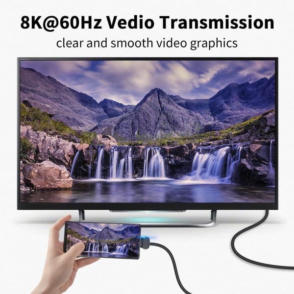 NÖRDIC USB4 kulmikas sovitin uros-naaras 40G 8K60Hz PD240W