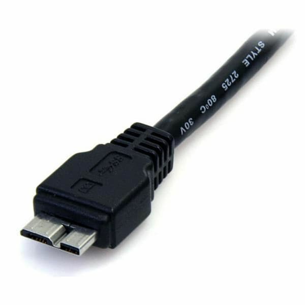 USB-kabel till mikro-USB Startech USB3AUB50CMB Svart