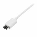 Miniatyrbild 2 av 3: USB-kabel till mikro-USB Startech USBPAUB2MW Vit Gul (4 antal)
