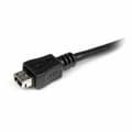 Miniatyrbild 2 av 3: Kabel Micro USB Startech UUSBMUSBMF6          Micro USB A Micro USB B Svart