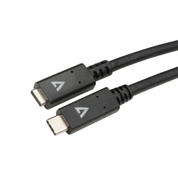 USB-C-kabel V7 9743695000 Svart 2 m