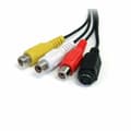 Miniatyrbild 3 av 3: Kabel till Vídeo/USB Startech SVID2USB232          Svart