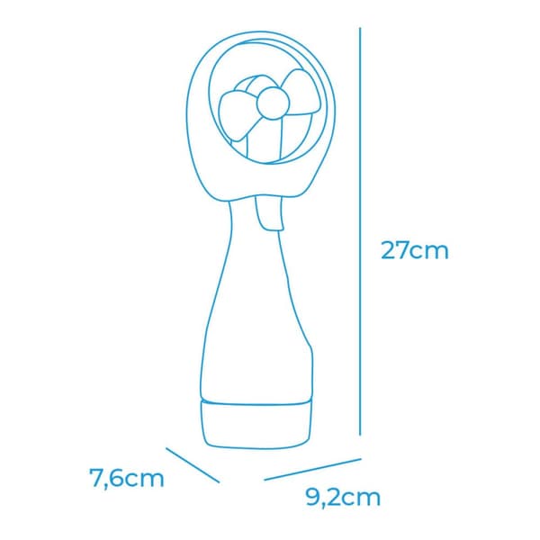 Mini Transportabel blæser EDM 33979 Sprayflaske