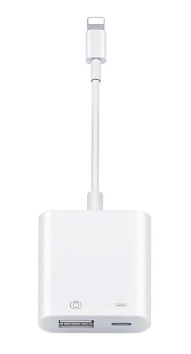 SiGN Lightning & USB Kamera Adapter 5V, 1A - Vit
