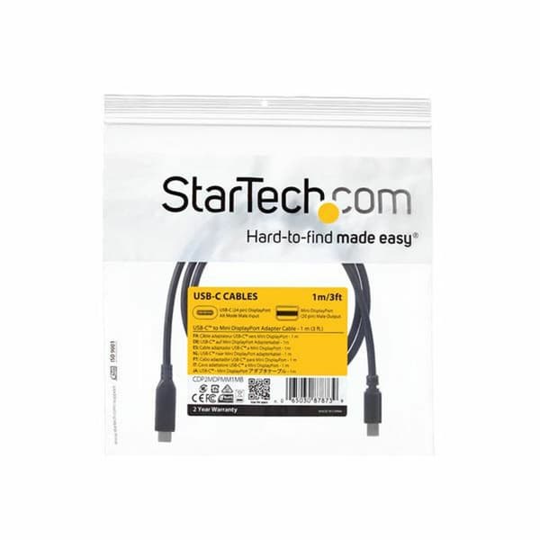 USB C till Mini DisplayPort Adapter Startech CDP2MDPMM1MB Svart 1 m