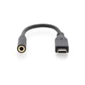 Miniatyrbild 2 av 2: Adapter USB-C Jack 3,5 mm Digitus by Assmann AK-300321-002-S 20 cm