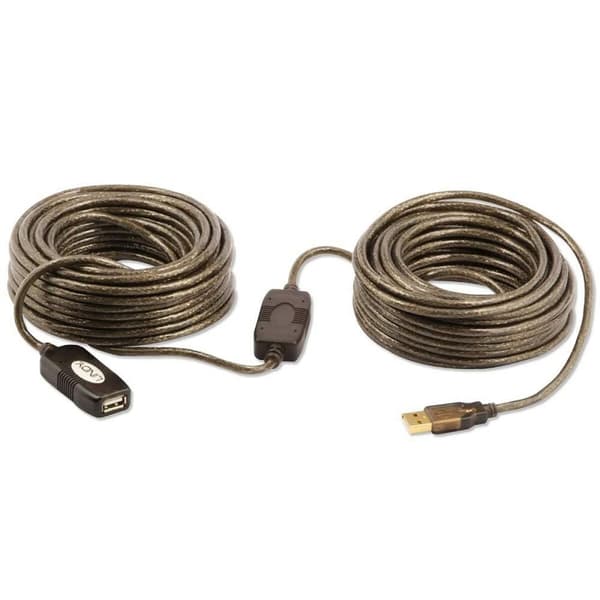 USB-kabel LINDY 42631 20 m Svart