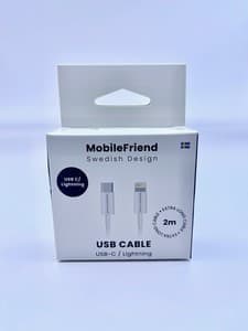 MobileFriend Kabel 2 meter USB C - Lightning