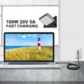 Miniatyrbillede 2 af 9: USB IF-certificeret 1m USB3.2 Gen2 SuperSpeed ​​​​USB 10Gbps USB-C til C-kabel med strømforsyning 100W, 4K60Hz video og Emarker