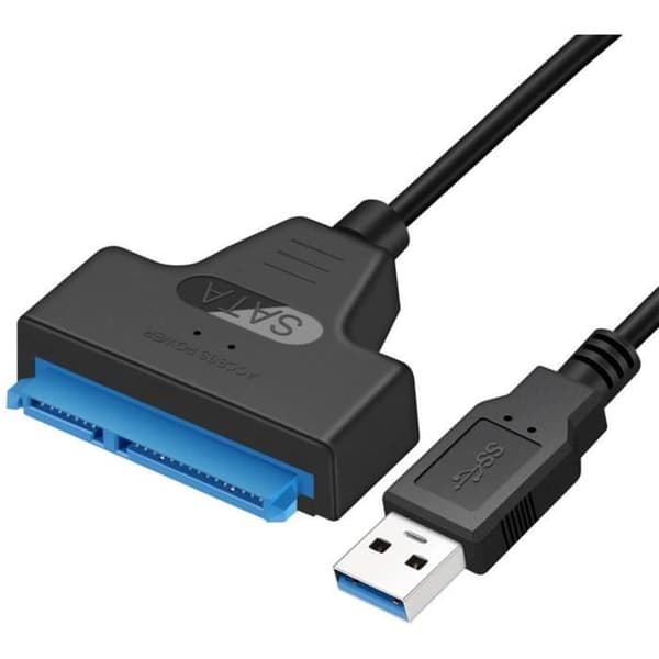 USB 3.0 till SATA-adapter - Ej specificerat - 2,5" SSD/HDD - Snabb överföring - Svart färg - 5 Gbps