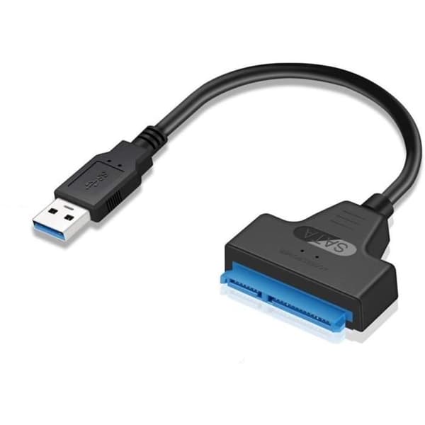 USB 3.0 till SATA-adapter - Ej specificerat - 2,5" SSD/HDD - Snabb överföring - Svart färg - 5 Gbps