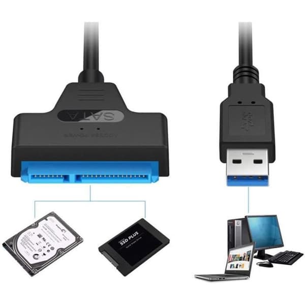 SATA-kablar Wanyuda USB 3.0 till SATA III Converter Adapter Kabel upp till 6 Gbps SATA till USB Converter Ex 192293