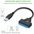 Miniatyrbild 3 av 4: SATA-kablar AITOCO Sata-USB-adapterkabel, USB 3.0 till SATA III-adapterkabel med UASP SATA till U-omvandlare 194116
