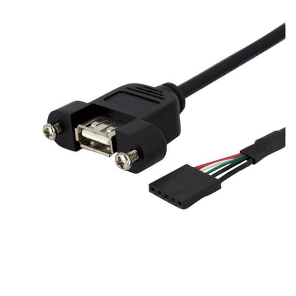USB-kabel Startech USBPNLAFHD3 Svart 90 cm