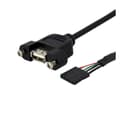 Miniatyrbild 2 av 2: USB-kabel Startech USBPNLAFHD3 Svart 90 cm