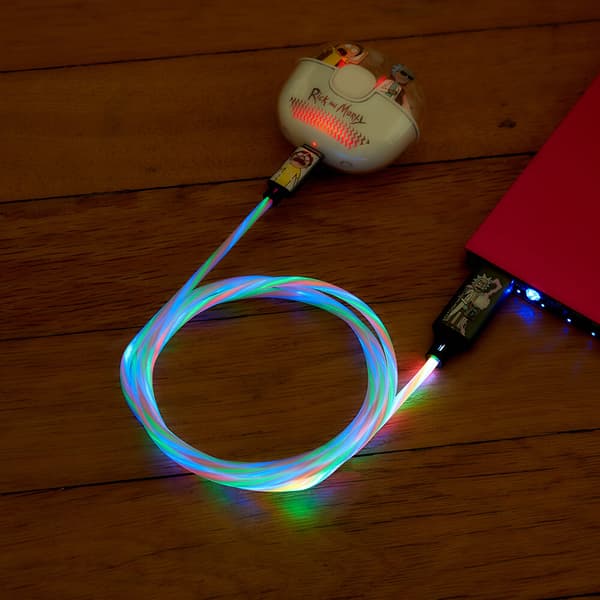 USB A til C Light-Up 1,2m Shock