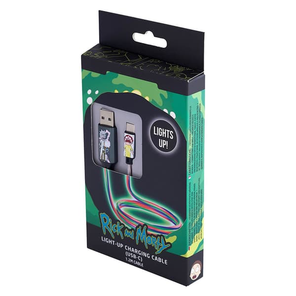 USB A til C Light-Up 1,2m Shock