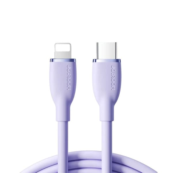 Joyroom USB-C till blixtsnabb laddningskabel, 30W, 1,2m - lila