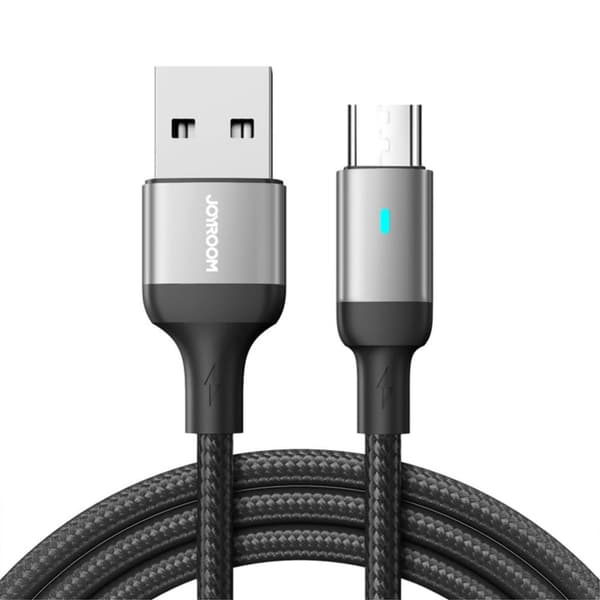 Joyroom USB-A till Micro-USB Kabel med Snabbladdning 2.4A, 1.2m - Svart