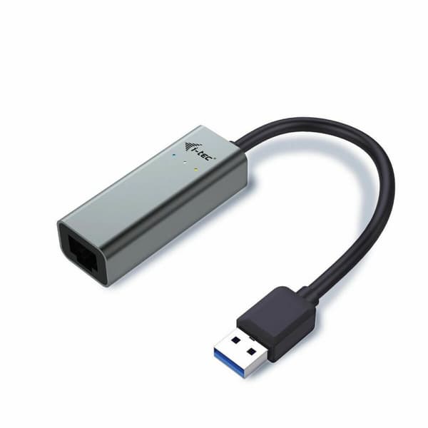 USB til ethernet-adapter i-Tec U3METALGLAN Sort Sort, Grå