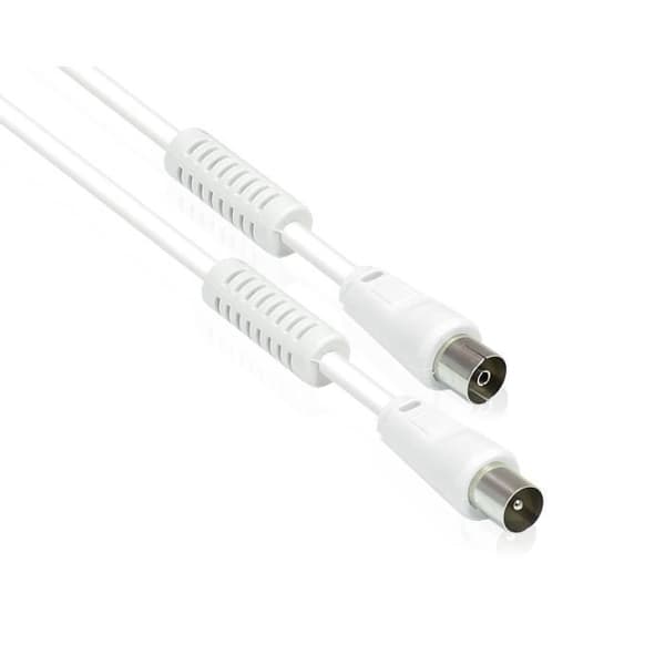 Alcasa S-PAK03, F, F, 3 m, hane-hane, vit, koppar