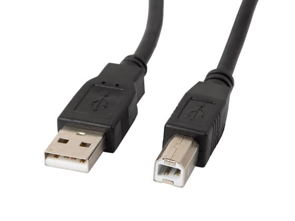 Lanberg CA-USBA-10CC-0050-BK USB cable USB 2.0 5 m USB B Black
