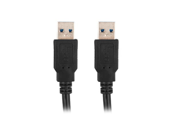 Lanberg CA-USBA-30CU-0010-BK USB cable 1m 3.0 USB A Black