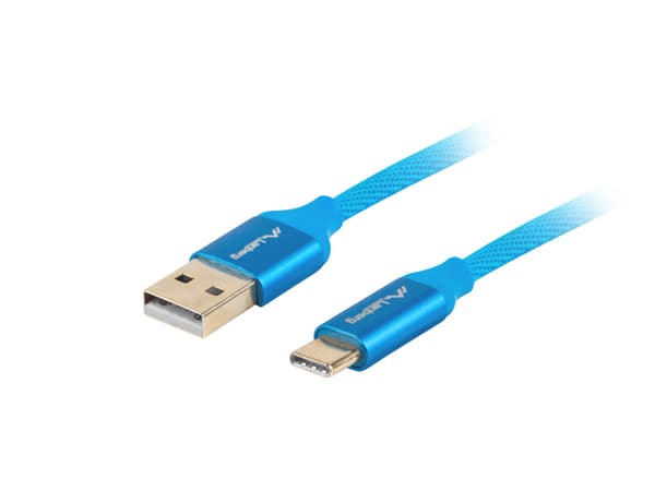 Lanberg CA-USBO-22CU-0005-BL USB cable 0.5 m USB 2.0 USB A USB C Blue