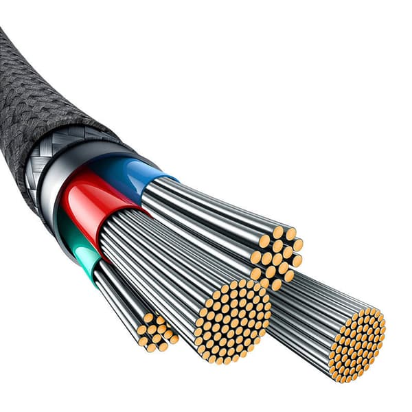 Baseus Unbreakable USB A to iP cable 2 m 5V-2.4A Black