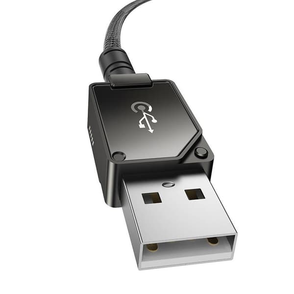 Baseus Unbreakable USB A to iP cable 2 m 5V-2.4A Black