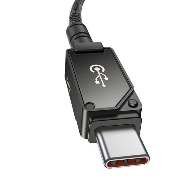 Baseus Unbreakable USB C to iP cable 1 m 20 W Black