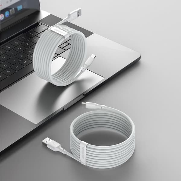Baseus TZCATZJ-02 USB cable 1.5 m USB A USB C White