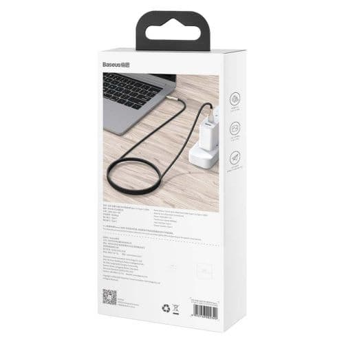 Baseus CATJK-C01 mobile phone cable Black 1 m USB C