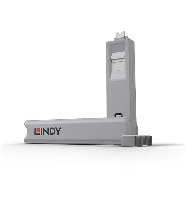 Lindy 4xUSB C Port Blocker (w key), alb "LY-40427"