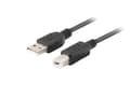Miniatyrbild 2 av 3: Lanberg CA-USBA-15CU-0010-BK kabel USB 1m 2.0 USB A->USB-B Black